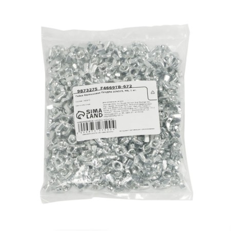 Tundra barashka nut with rounded petals, DIN 315, galvanized, M6, 1 kg-3