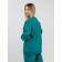 Women's sweated sweatshirt, size 44, turquoise color