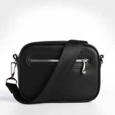 Women's bag over the shoulder, Textura, small size, black color