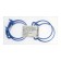 The clamp of the power plastic "Strike", diameter 55-60 mm, reusable, clip-track, 4 pcs.