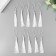Brush, white color 13.5 cm