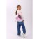 Baby backpack for girls with wings, lightning department, pink color