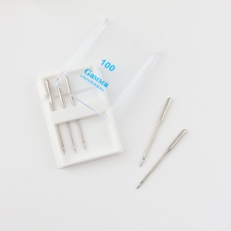 Needles for household sewing machines, universal, No. 100, 5 pcs, nu-1