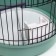 Bird cage is round, three -tier welded, small pallet, 33 x 77 cm, mix of flowers