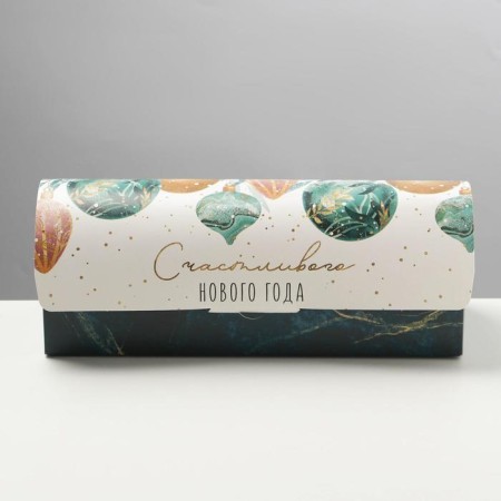 Box for the Cupcake "Happy Year", 9 x 9 x 24.5 cm, New Year-1