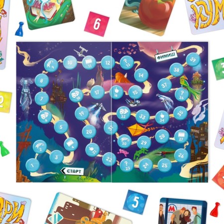 A board game on asociation and imagination “Drimikum. Children's ", 98 cards, 8+-4