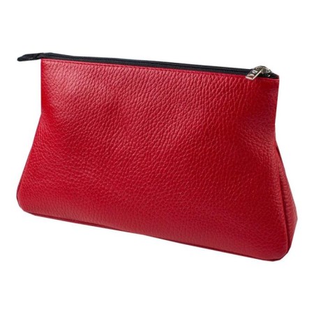 Cosmetic bag with lightning, red color