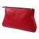 Cosmetic bag with lightning, red color