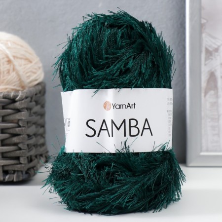 Samba yarn 100% polyester 150m/100g (590 emerald)-4