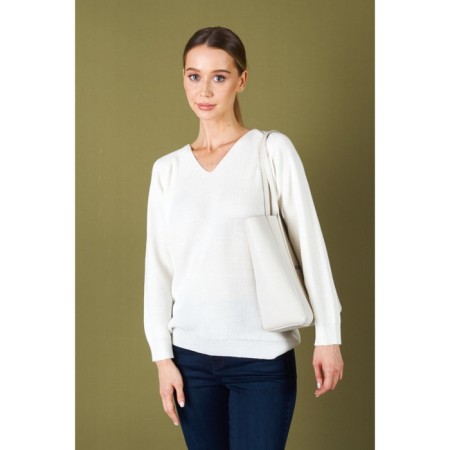 Pulover Women's Eliseeva Olesya, size 54-56, white color