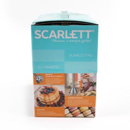 Scarlett SC-HB42F15 Bleer, 700 W, 0.5/0.6 L, 2 speeds, black-silver-4