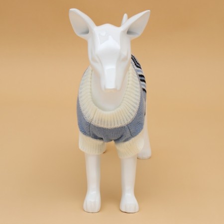 Sweater "Wave", M (DS 26, Osh 26, OG 28-46 cm), Blue-4