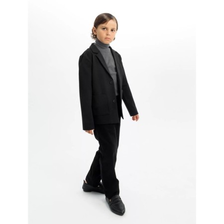 Jacket for a boy, height 134 cm, black color-10