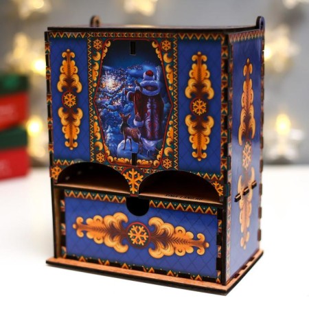 Tea house "Happy New Year!" 20x15x8.5 cm