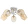 Galina chandelier 5x60W E27 white/gold 54x54x24cm