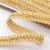 Decorative braid "Chanel", 12 mm, 10 ± 1 m, gold color