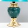 Lima table lamp E14 40W green-gold 22x22x35 cm