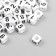 A set of beads with the numbers "Astra" 6x6 mm, 150 pcs/pack