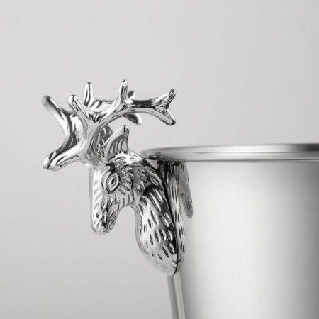A stainless steel ice bucket, 5 l, 29 × 20 × 27 cm, chrome color color-1