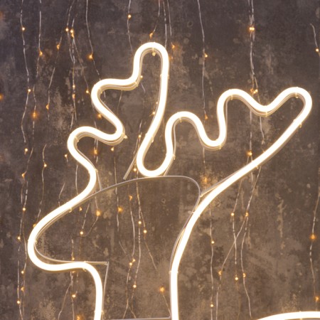 Neon figure "Deer", 90 × 50 cm, 600 LED, 220 V, glow warm white-1