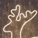Neon figure "Deer", 90 × 50 cm, 600 LED, 220 V, glow warm white