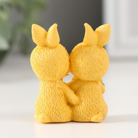Souvenir Polystone "A couple of rabbits with carrots" mix 2x3.5x5 cm-4