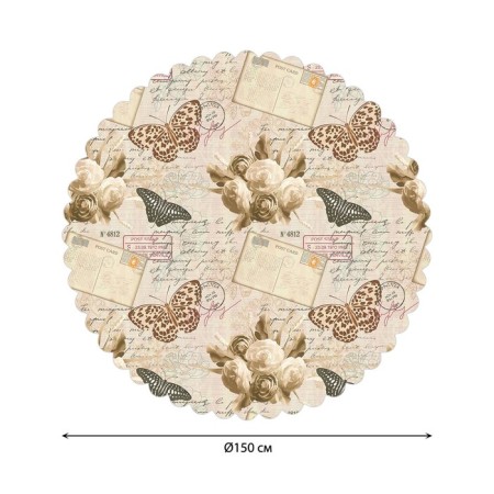 The tablecloth “Letter from the past”, round, Saten, d = 150 cm-1