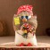 The amulet "Brownie in the cap with a bouquet", Lenon, 20 cm