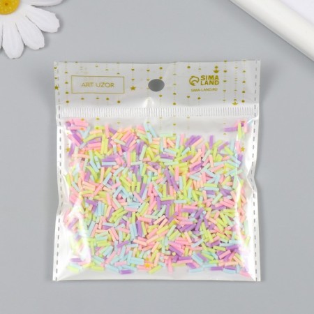 Decor for creativity plastic "Confetti. Pastil" set of 20 g mix-2