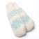 Women's woolen mittens "snowflake", white color, size 20-22