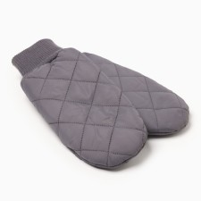 Women's mittens minku, gray color, 24 cm