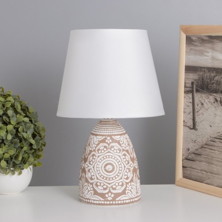 Table lamp "Zamir" 1x40W E14 coffee 20x20x32cm