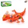Lizard "gears", light, works from batteries, red color
