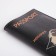 Cover for passport, black color