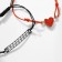 Bracelets "Demetrons" heart and pattern, black-red color, 7 cm