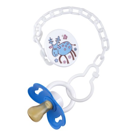 Latex orthodontic dummy, with a clothespin, from 3 months., Mix color-22