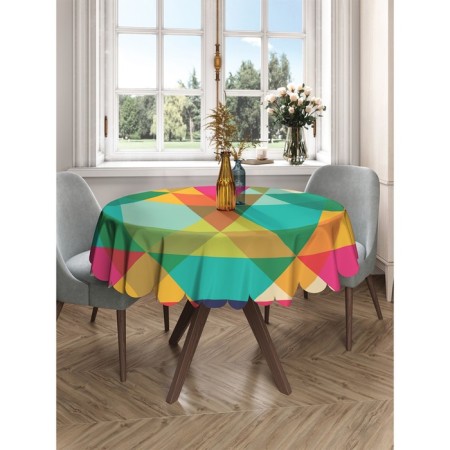 The tablecloth “pattern with triangles”, round, sata, d = 150 cm-2