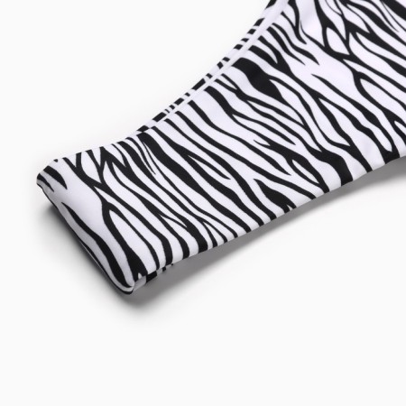 Swimsuit female separate minaku zebra, size 42-6