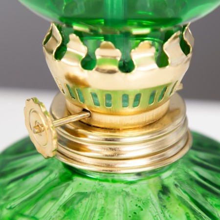Kerosene lamp decorative green 8.5x8.5x19 cm-5