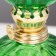 Kerosene lamp decorative green 8.5x8.5x19 cm