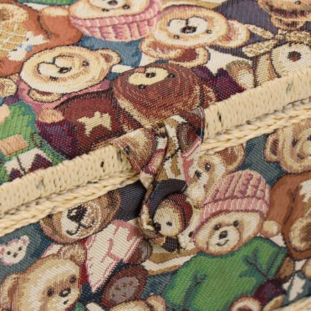 Casket for needlework "Plush cubs" 19x26x14.5 cm-1