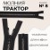 Lightning "Tractor", No. 8, detachable, castle machine, 60 cm, black/black nickel color
