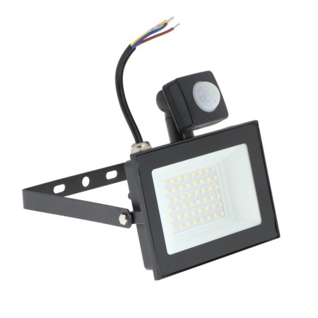 Uniel ULF-F62, 50 W, 6500 K, IP54, sensor, Black