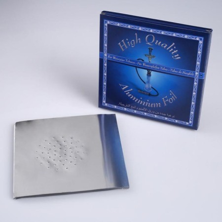 Square foil, set of 50 sheets with holes, 12.5 x 12.5 cm