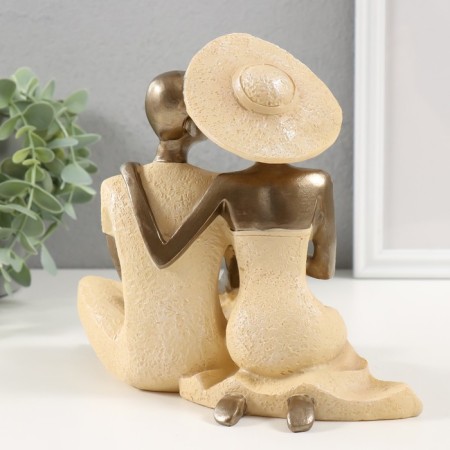 Polystone souvenir "Stylish couple" 21x13x18 cm-2