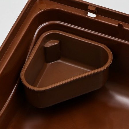 A cage for rodents "Pigger", a three -story with a filling of 31 x 24 x 40 cm, brown-7