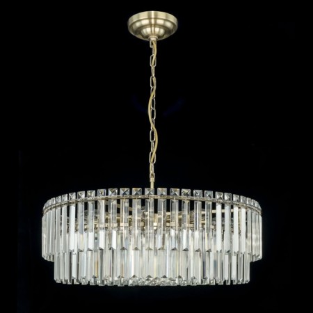 Suspended chandelier Citilux “Foundation” CL303223, 12X60W, E14, brown color-4