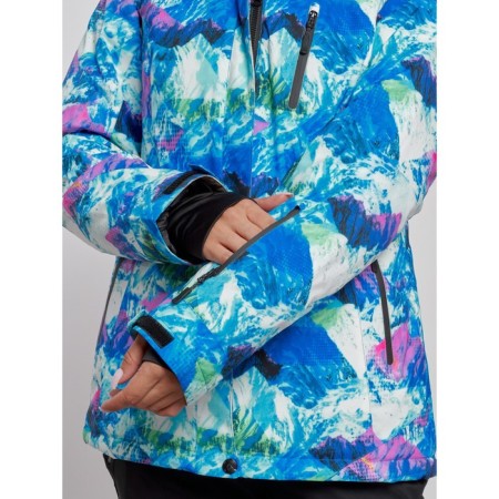 Ski jacket female winter, size 48, blue color-4