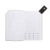 The diary is low, 120 x 200 mm 128 sheets, leatherette, gray block 70 g/m2, lies, refuge with a colored button, dark gray