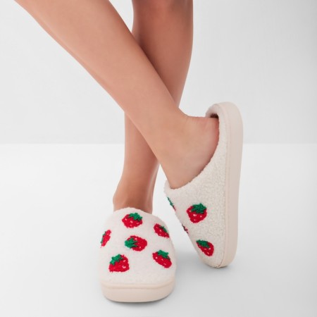 Women's slippers, size 40-41, white color-1